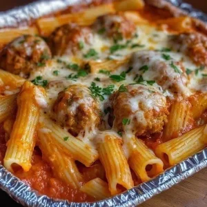 Baked Ziti with Meatballs